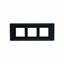 L&T Entice 6 Module Glass Plate [Glass Type - Onyx Black Glass]